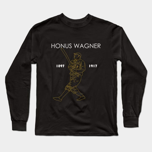 honus baseball Long Sleeve T-Shirt by Visualoctane 